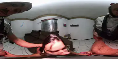 Wife in skirt without panties seducing coach POV VR