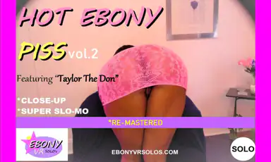 Hot Ebony Pee Vol 2 Huge Tits Ebony Play and Shower Remastered