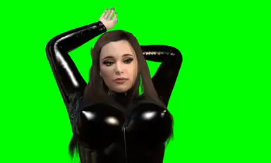 Shiny Busty Latex Girl Rides You POV Cowgirl Passthrough
