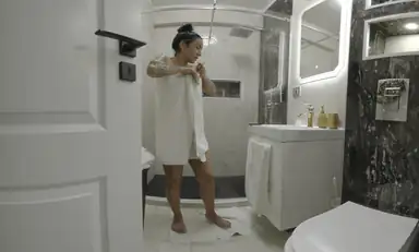 Mistress Kennya BDSM Vacation Fantasy Episode 5 Shower Peek