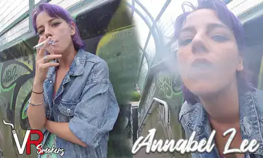 Annabel Lee Smoking on the Bridge