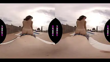Pornbcn VR 4K POV Fucking with the Young Neighboor in the Swimming Pool the Teen Mia Navarro Blowjob Footjob Masturbation Virtual Reality